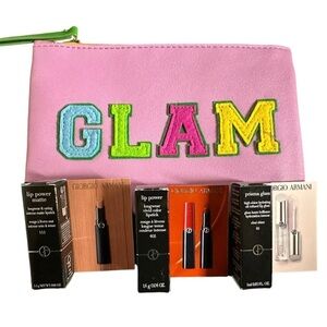 Giorgio Armani Deluxe Mini Lip Set & Makeup Bag